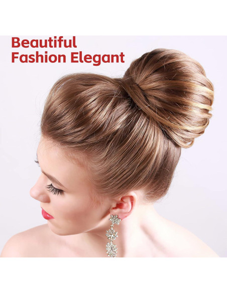 Juego de 6 Hacedores de Moños de Cabello Aivwis - Estilo Donut