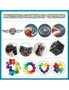 Conjunto de Juguetes Antiestrés Dilabnba 14 Piezas Portátil 2