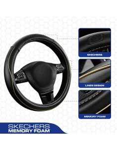 Cubierta de Volante Skechers Beige Espuma Memoria 37-38 cm 2