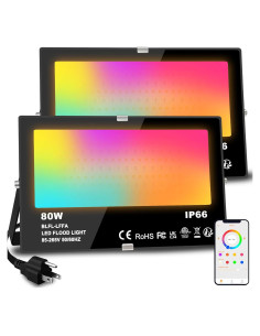 Luz de Inundación LED MELPO 80W RGB Control APP 8000LM