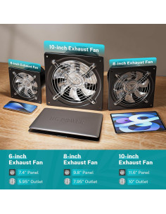 Ventilador de Escape HG Power 6 Pulgadas con Interruptor 2