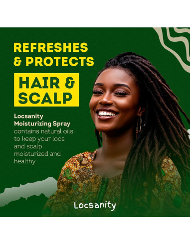 Locsanity Spray Hidratante Agua de Rosas y Menta 113.4ml