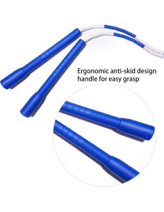 Cuerda de Salto Ajustable SALTAR Yuedong 3.66m Azul 2