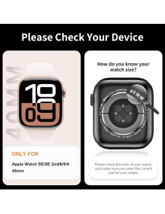 Funda Protectora HASDON para Apple Watch 40mm SE 2/6/5/4 - 6 Piezas 2
