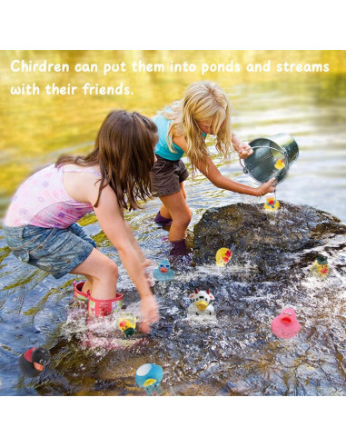 Paquete de 30 Patitos de Goma XY-WQ para Baño - 5.8 cm