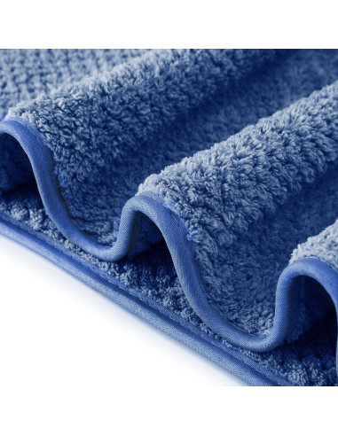 Juego de Toallas de Baño Jumbo 2 Piezas Microfibra Azul
