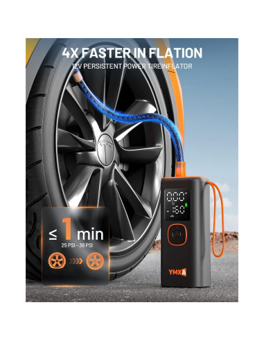 Inflador de Neumáticos Portátil YMXA VP-18 160 PSI 12V