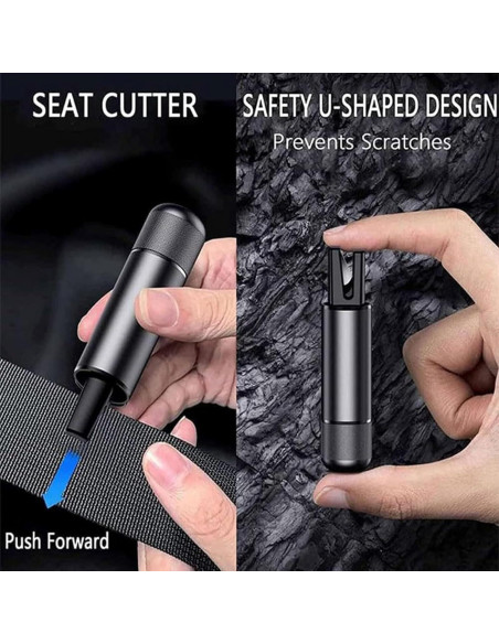 Martillo de Seguridad Yeria 2-en-1 Cortador de Cinturón