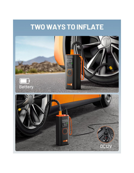 Inflador de Neumáticos Portátil YMXA VP-18 160 PSI 12V