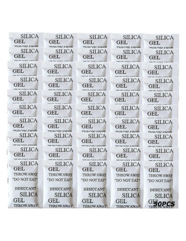 Paquetes de Gel de Sílice 50PCS 5g Deshidratantes Smaring