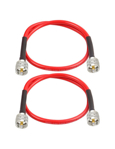 Cable Coaxial RG8X MOOKEER 2ft PL259 Macho a Macho 50 Ohm