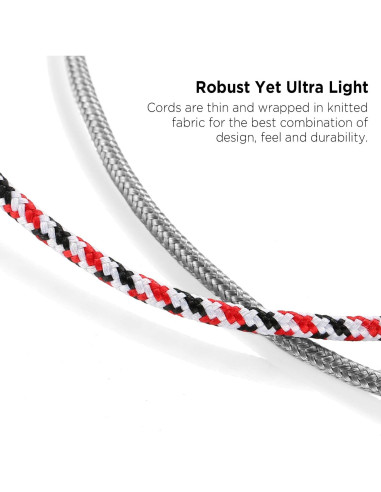 Divisor de Auriculares DuKabel 3.5mm Rojo Navidad 25cm