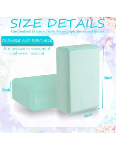 Bloques de Yoga Outus 20 Pcs Espuma EVA Antideslizantes 23x15x7.6cm 2