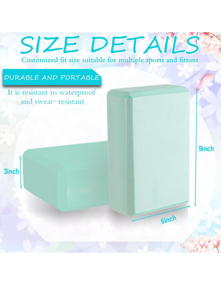 Bloques de Yoga Outus 20 Pcs Espuma EVA Antideslizantes 23x15x7.6cm