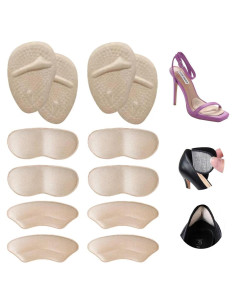 6 Pares Almohadillas para Talones y Metatarsales Ashoesert