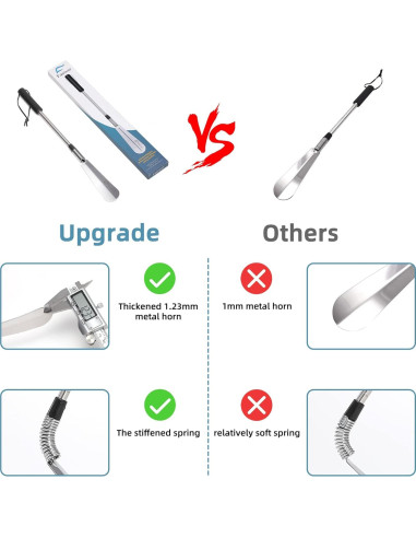 Calzador Extensible de Acero Inoxidable Fanwer 40 a 79 cm