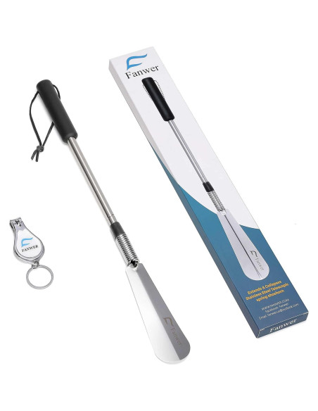 Calzador Extensible de Acero Inoxidable Fanwer 40 a 79 cm