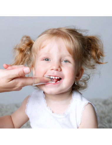 Cepillo de Dedo para Bebés Dearlomum - 2 Piezas Silicona