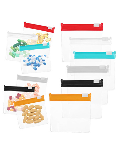 12 Bolsas de Almacenamiento Reutilizables Ptwola 7.8x7.3cm