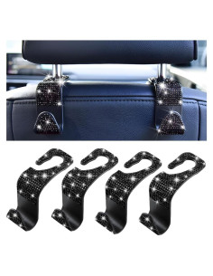 Ganchos para Reposacabezas de Coche Mandark 4 Piezas Negro