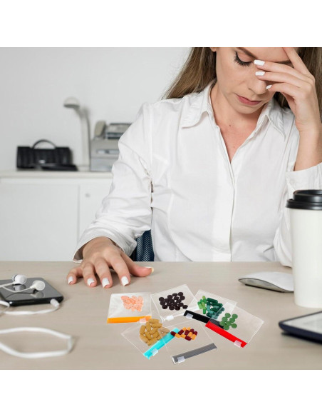 12 Bolsas de Almacenamiento Reutilizables Ptwola 7.8x7.3cm