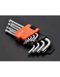 Juego de Llaves Estrella Edward Tools - 8 Piezas Cortas Torx 2