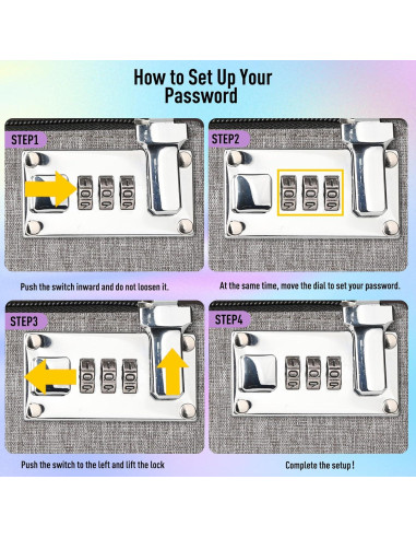 2 Pcs Bolsa de Dinero Bloqueable KOSMCCO 12.7x20.3 cm Nylon