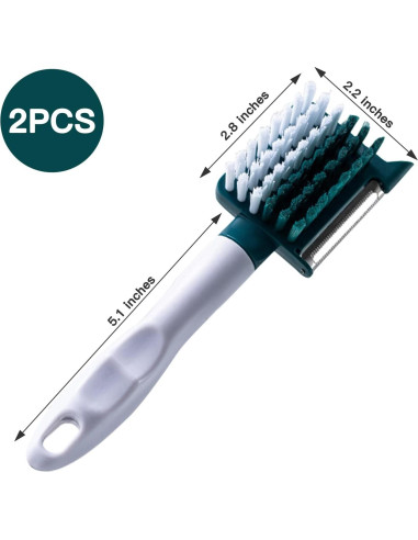 Cepillo y Pelador de Verduras 2 en 1 BuRuiJi Verde Oscuro