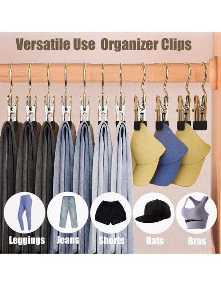 Perchas de Metal WAYDA para Pantalones y Leggings - Paquete de 10 Perchas de Metal WAYDA para Pantalones y Leggings - Paquete de 10