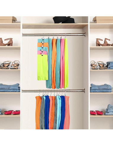 Perchas de Metal WAYDA para Pantalones y Leggings - Paquete de 10