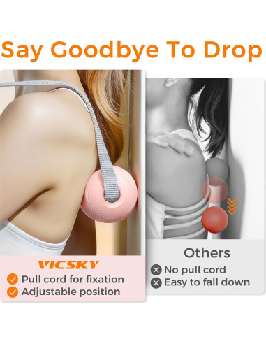 Bola de Masaje VICSKY con Correa Ajustable - Alivio Muscular