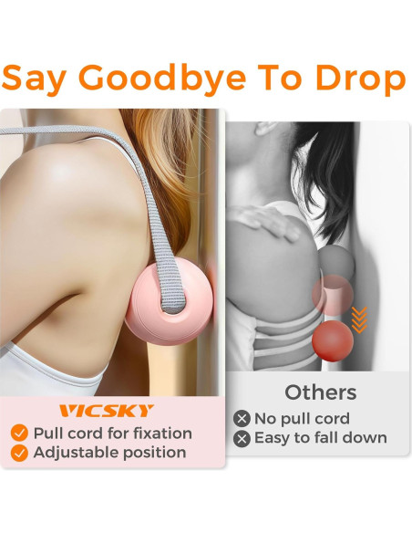 Bola de Masaje VICSKY con Correa Ajustable - Alivio Muscular