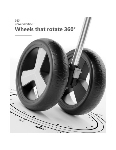 Carrito para Mascotas OS MOTOR 3 Ruedas Plegable Negro 15 kg