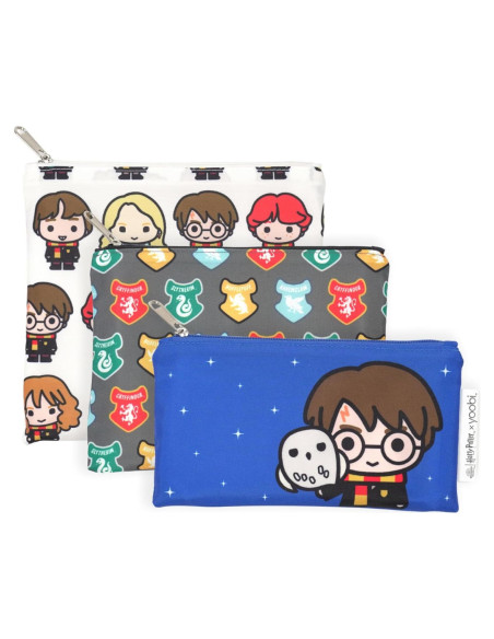 Bolsas Reutilizables para Snacks Yoobi Harry Potter - 3 Tamaños Bolsas Reutilizables para Snacks Yoobi Harry Potter - 3 Tamaños
