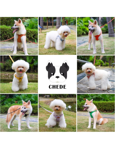 Arnés para Perros Chede XXS Rosa Antiguo Ajustable Sin Tirones