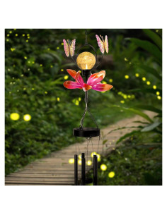 Campanas de Viento Solares Taman Mariposa 89 cm Decorativas