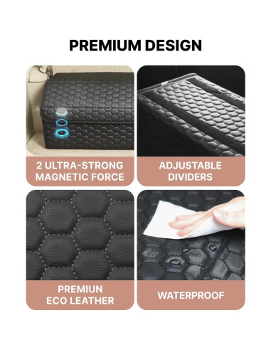 Organizador de Maletero Owleys 40L Plegable Negro 17.7"