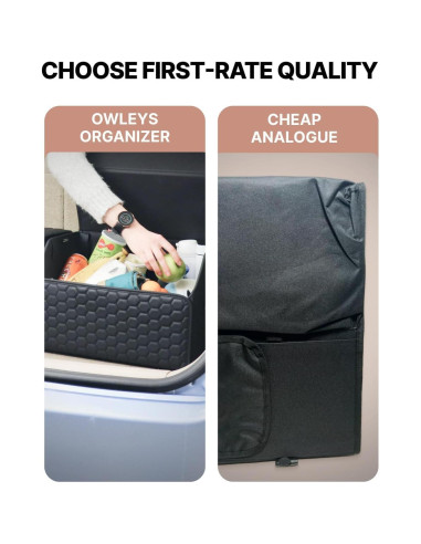 Organizador de Maletero Owleys 40L Plegable Negro 17.7"