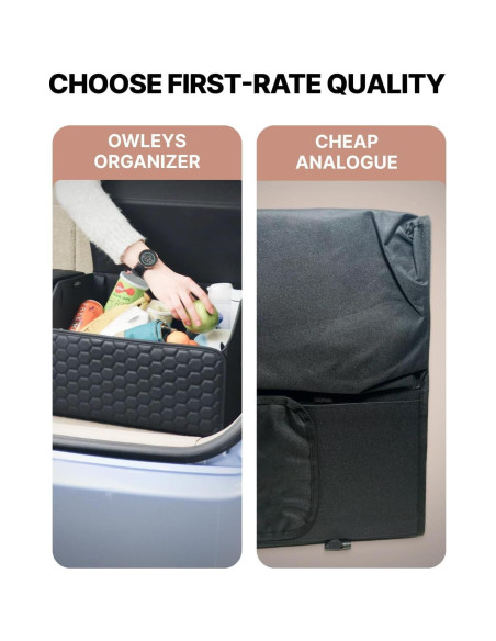 Organizador de Maletero Owleys 40L Plegable Negro 17.7"