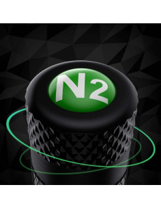 CKAuto Tapones de Válvula de Neumático Aluminio N2 - 4 Pcs 2