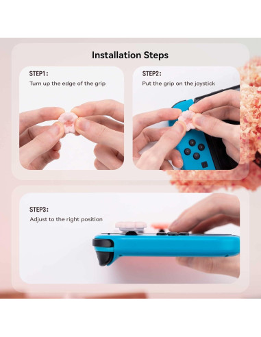 Tapas de Silicona GeekShare para Joystick Switch Sakura