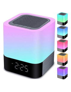 Altavoz Bluetooth Gallstep DY28P con Lámpara LED y Reloj Despertador