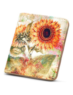 Cartera APHISON RFID Mujer Cuero Microfibra Compacta