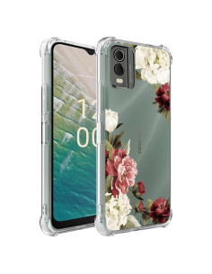 Funda TPU Floral para Nokia C32 6.5" - Protección Premium
