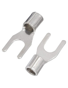 100 Terminales de Horquilla Desnudos Carkio SNB3.5-4 Cobre 37A