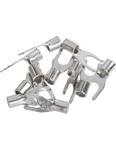 100 Terminales de Horquilla Desnudos Carkio SNB3.5-4 Cobre 37A