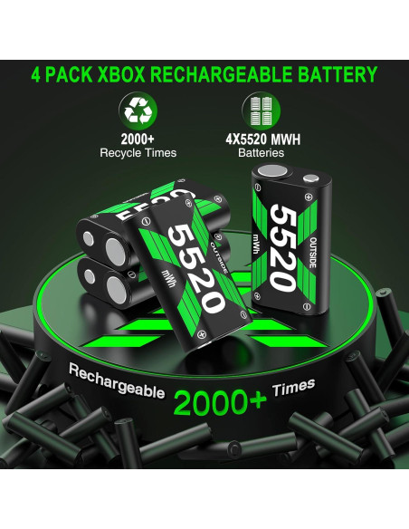 Paquete de Baterías Recargables DXKK para Xbox Series X/S