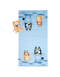 Juego de Toalla de Baño y Compañero de Agua Jay Franco - Bluey
