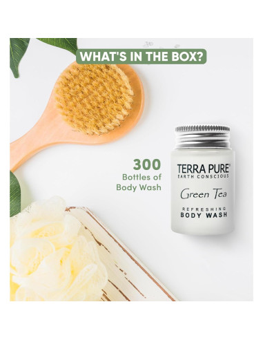 Gel de Ducha Terra Pure Té Verde 30 ml - 300 Piezas