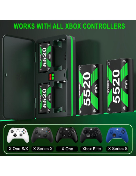 Paquete de Baterías Recargables DXKK para Xbox Series X/S